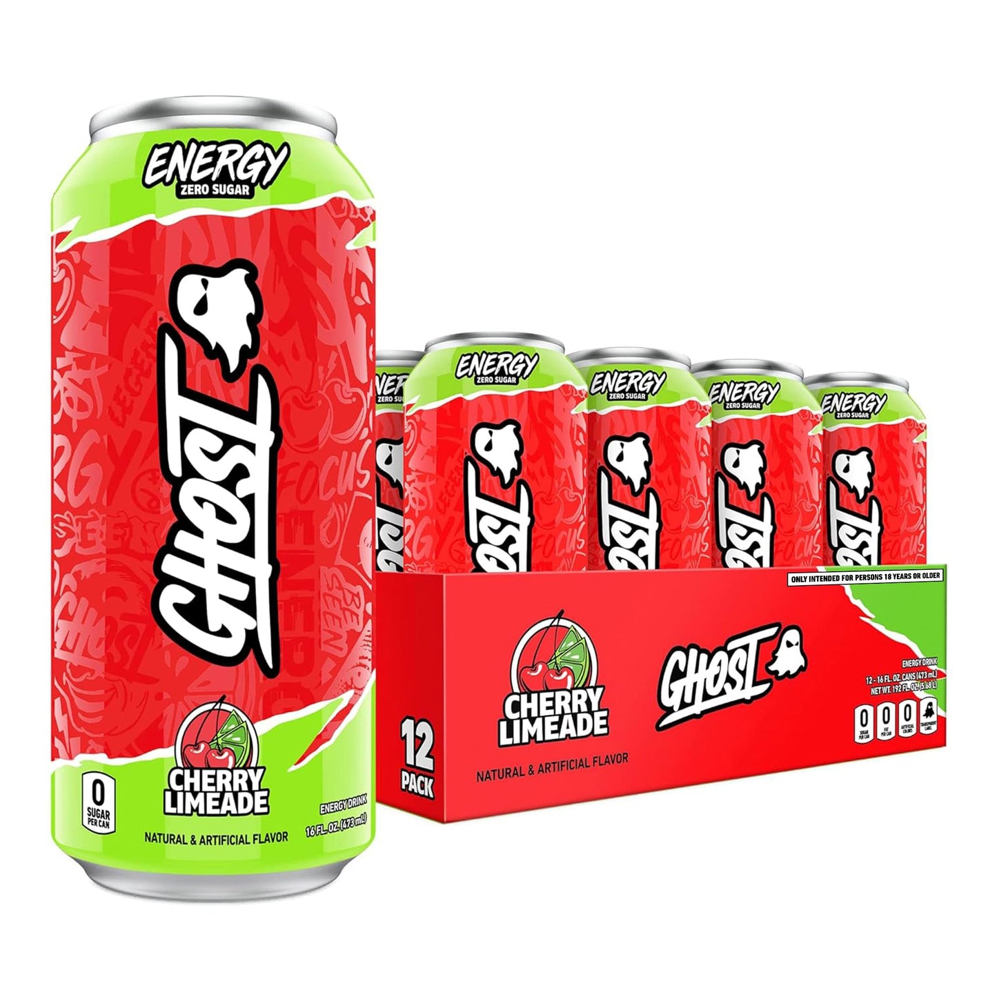 GHOST CHERRY LIMEADE 12 UNIDADES