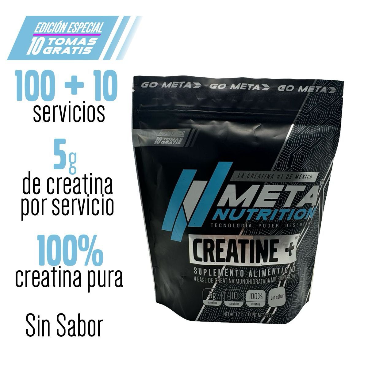 CREATINA META NUTRITION 110 SERVICIOS
