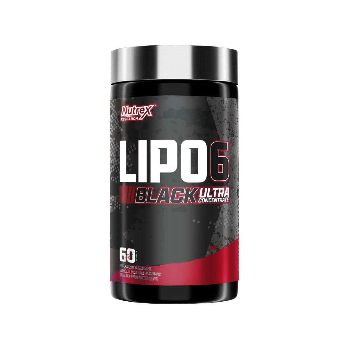 LIPO 6 BLACK UC 60 CAPS ROJO