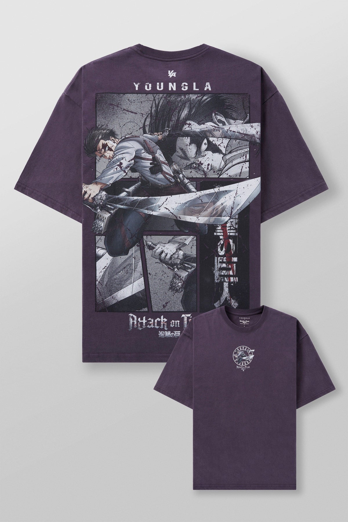 4191 - CAMISETAS CLÁSICAS AOT© X YLA (HÉROE LEVI)