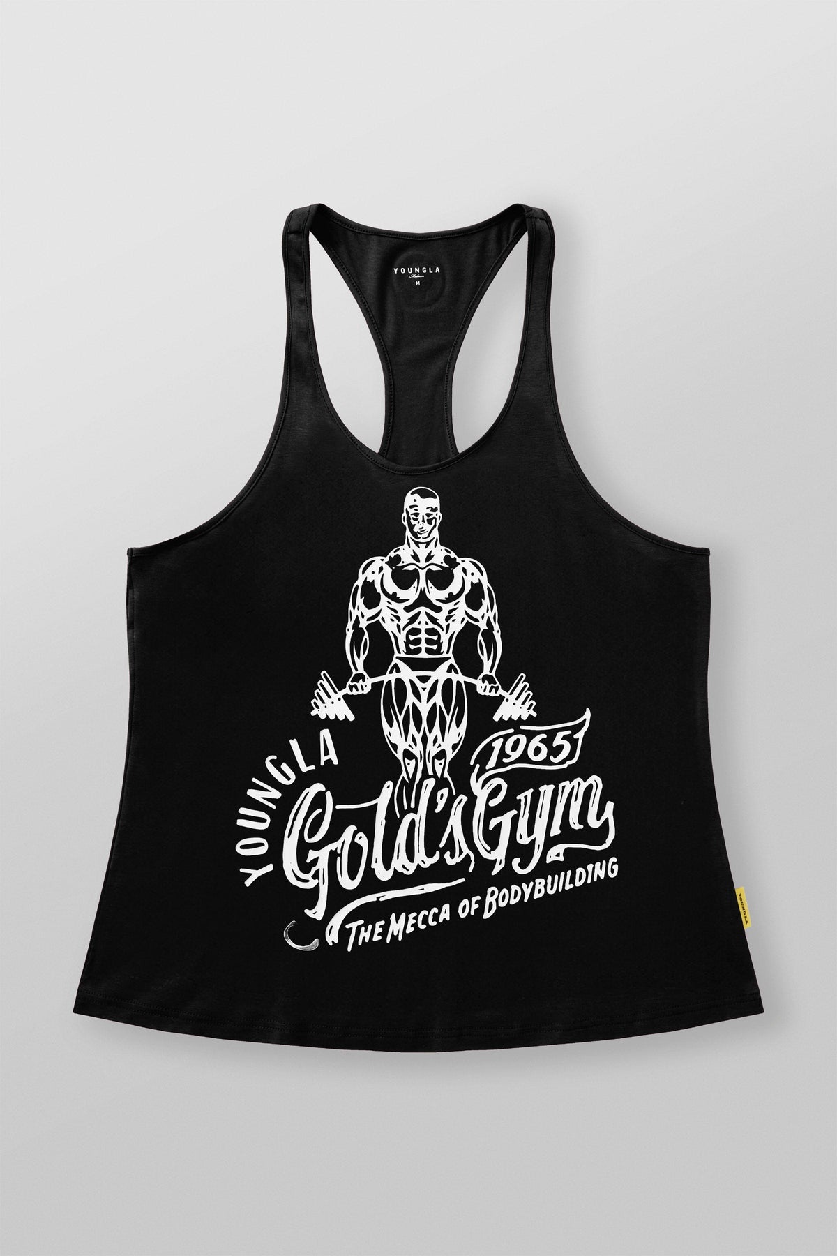 3016-GOLDS GYM X YLA T-SHIRT NEGRO