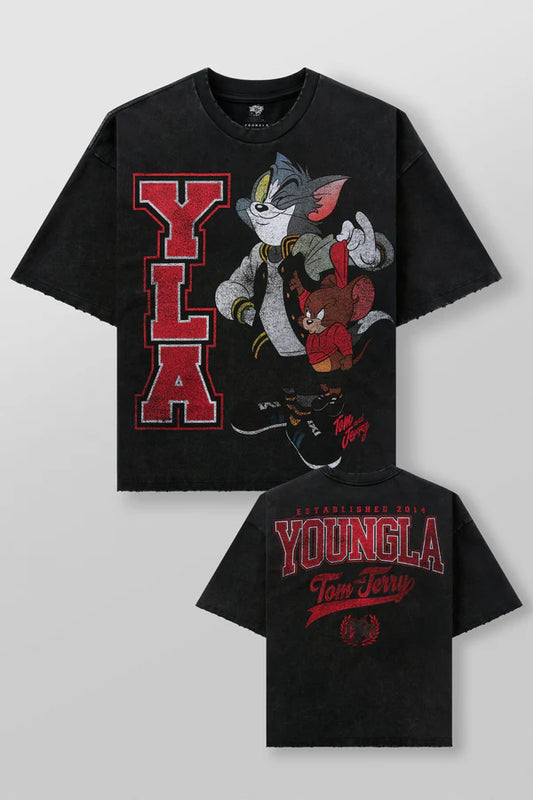 4082 - Camisetas de Tom y Jerry (Varsity)