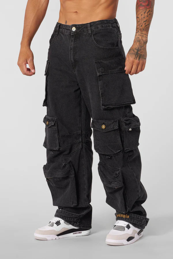 6002 - Hella Pocket Jeans (Black Wash)