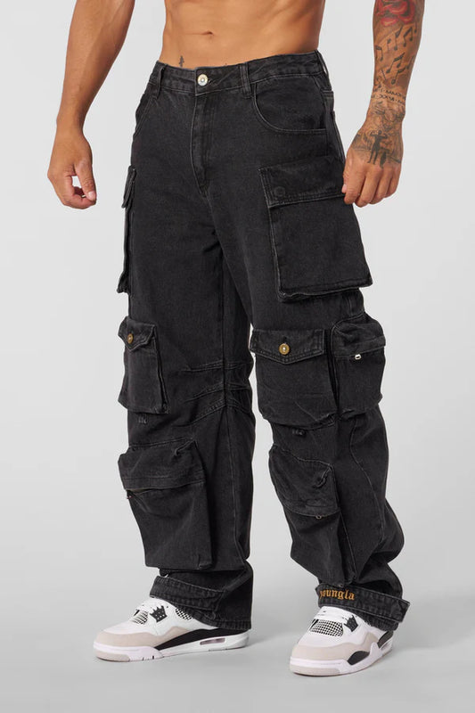 6002 - Hella Pocket Jeans (Black Wash)