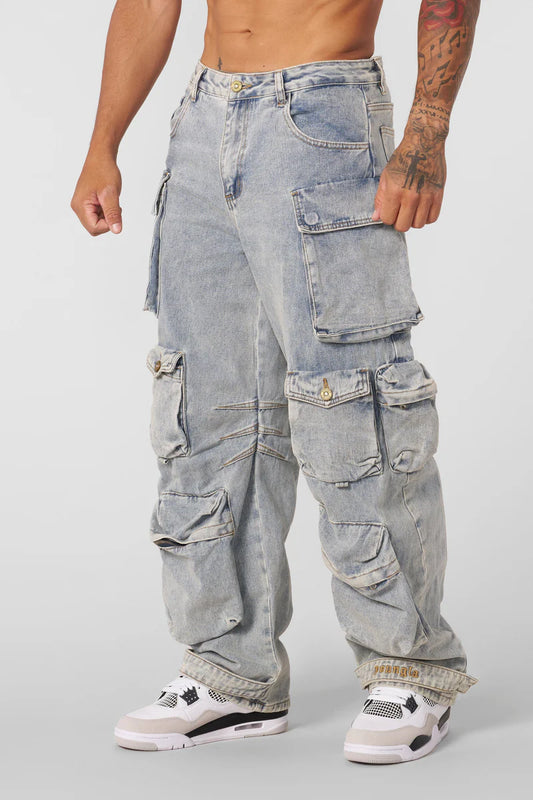 6002 - Hella Pocket Jeans (Blue Wash)