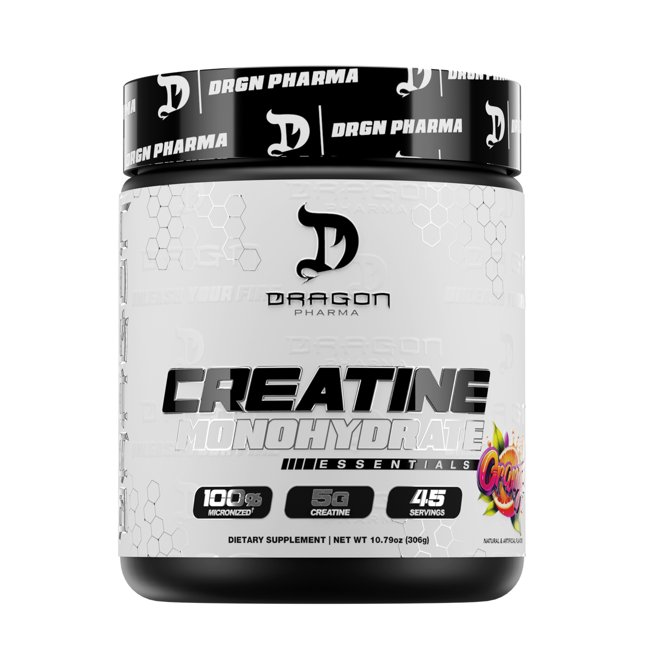 CREATINA DRAGÓN PHARMA CON SABOR 45 SERVICIOS