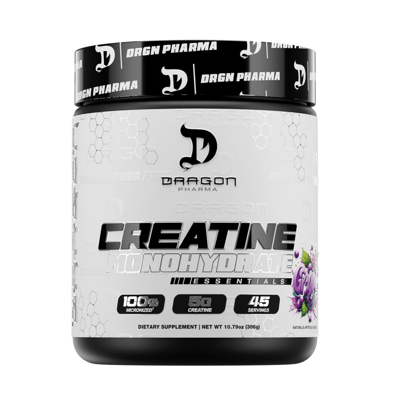 CREATINA DRAGÓN PHARMA CON SABOR 45 SERVICIOS