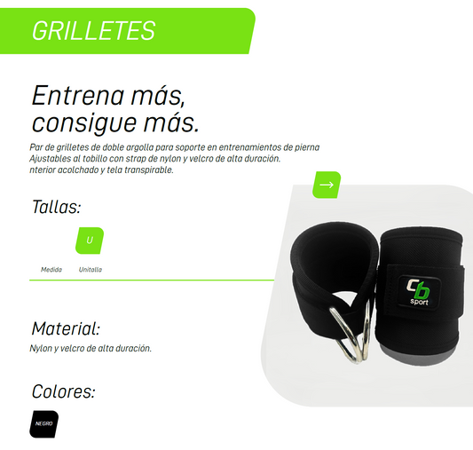 GRILLETES DE DOBLE ARGOLLA