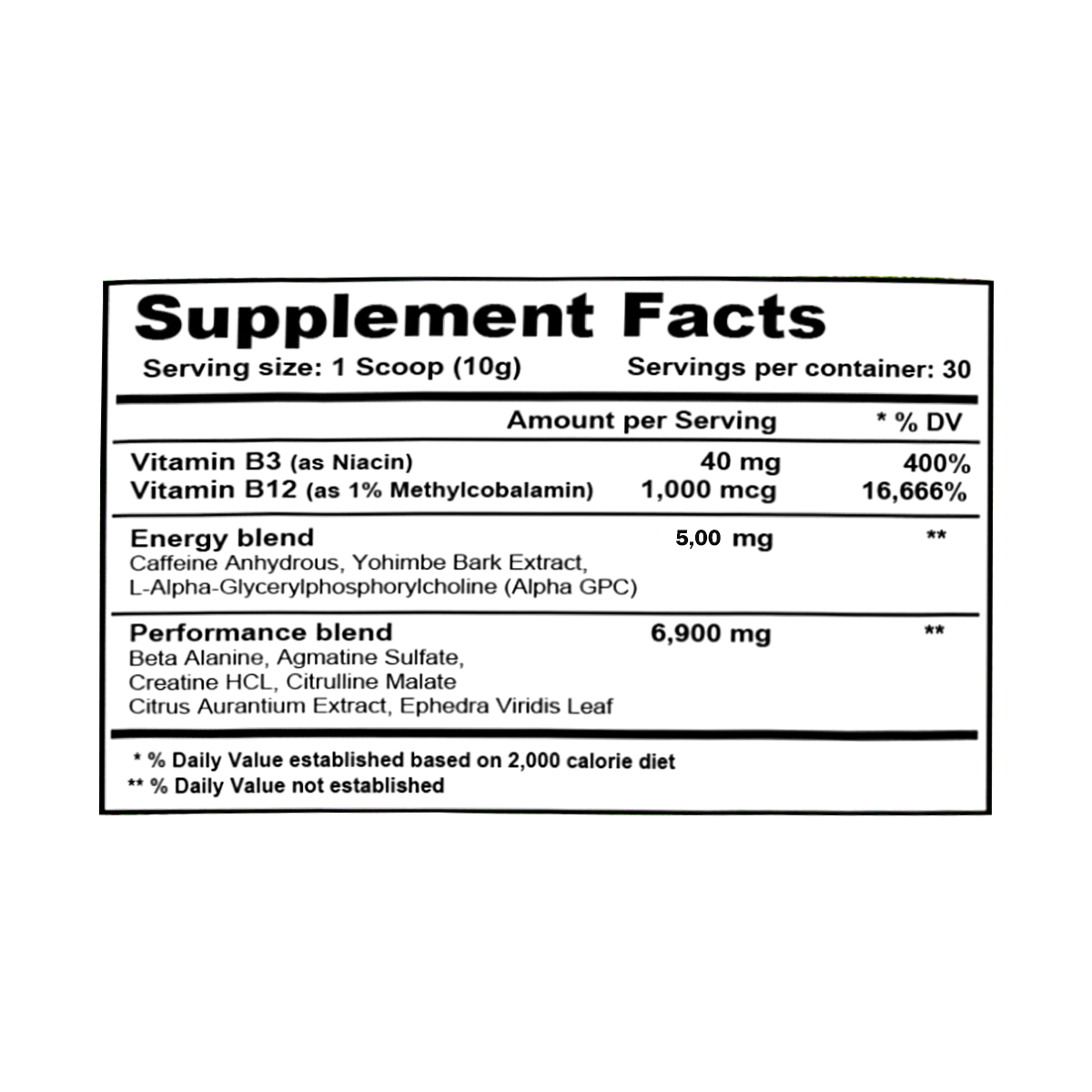 TERROR LABZ MANIAC PWO 30 SERV