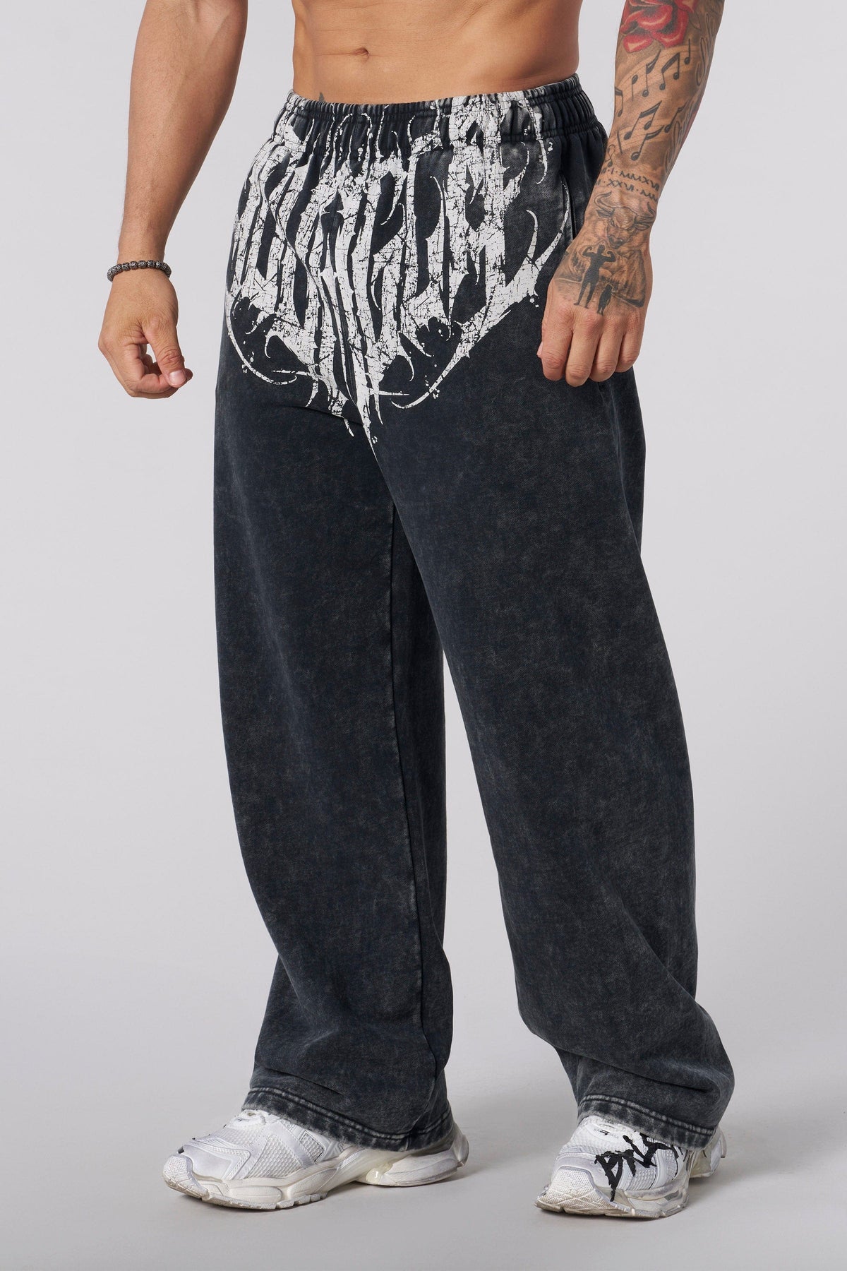 2079 - PANTALONES DEPORTIVOS DARK WAVE( LAVADO NEGRO)