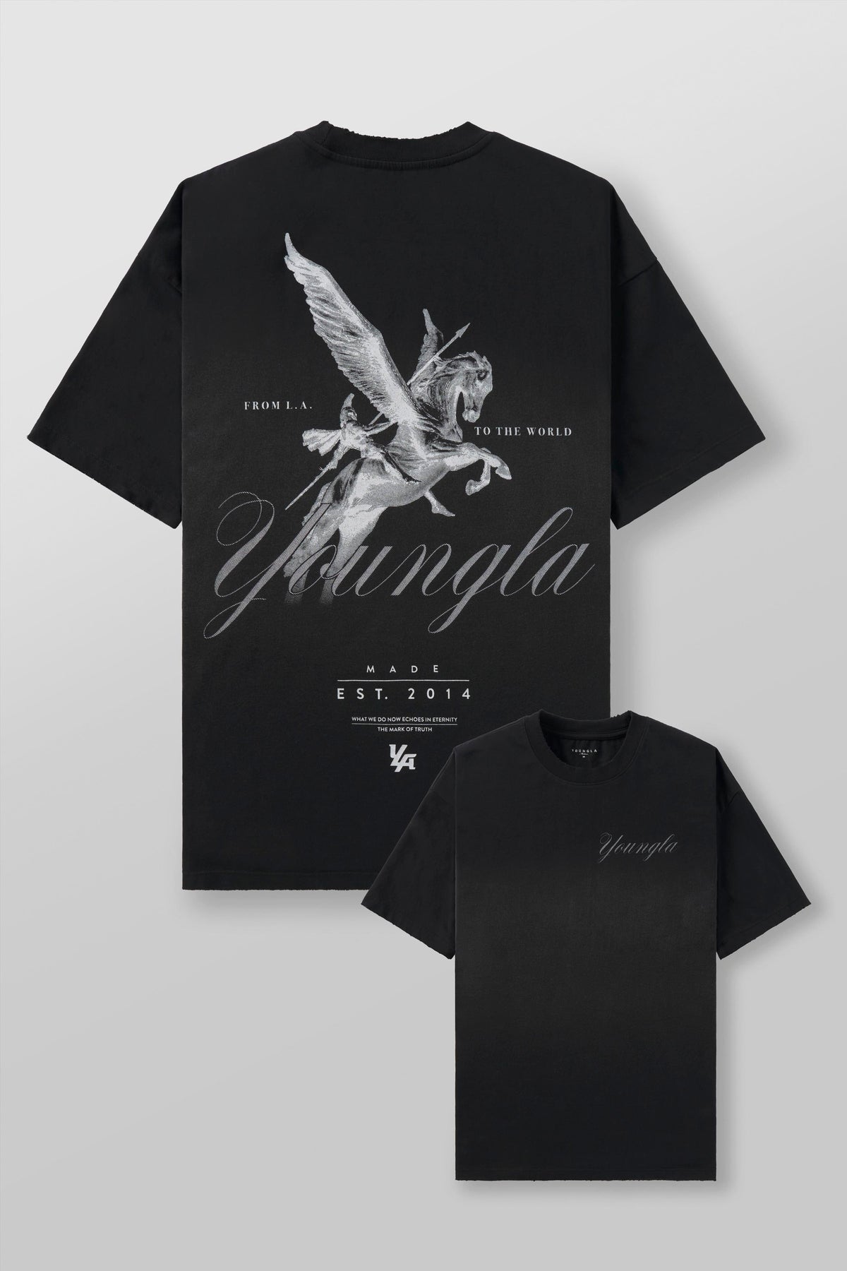 4118 - CAMISETAS DE GUERRERO(Lavado Negro)