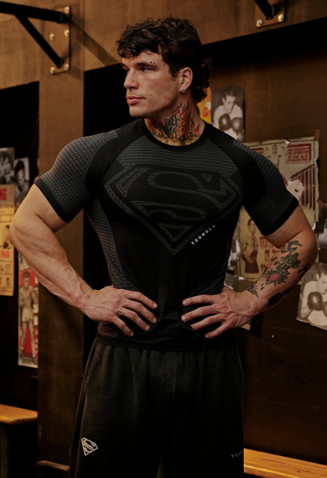 Superman Compression Tees - Black